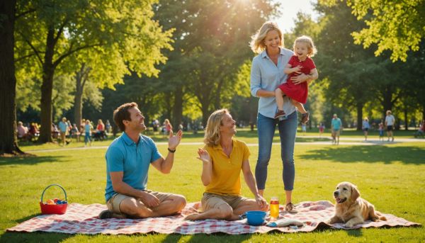 Activites en plein air parents enfants